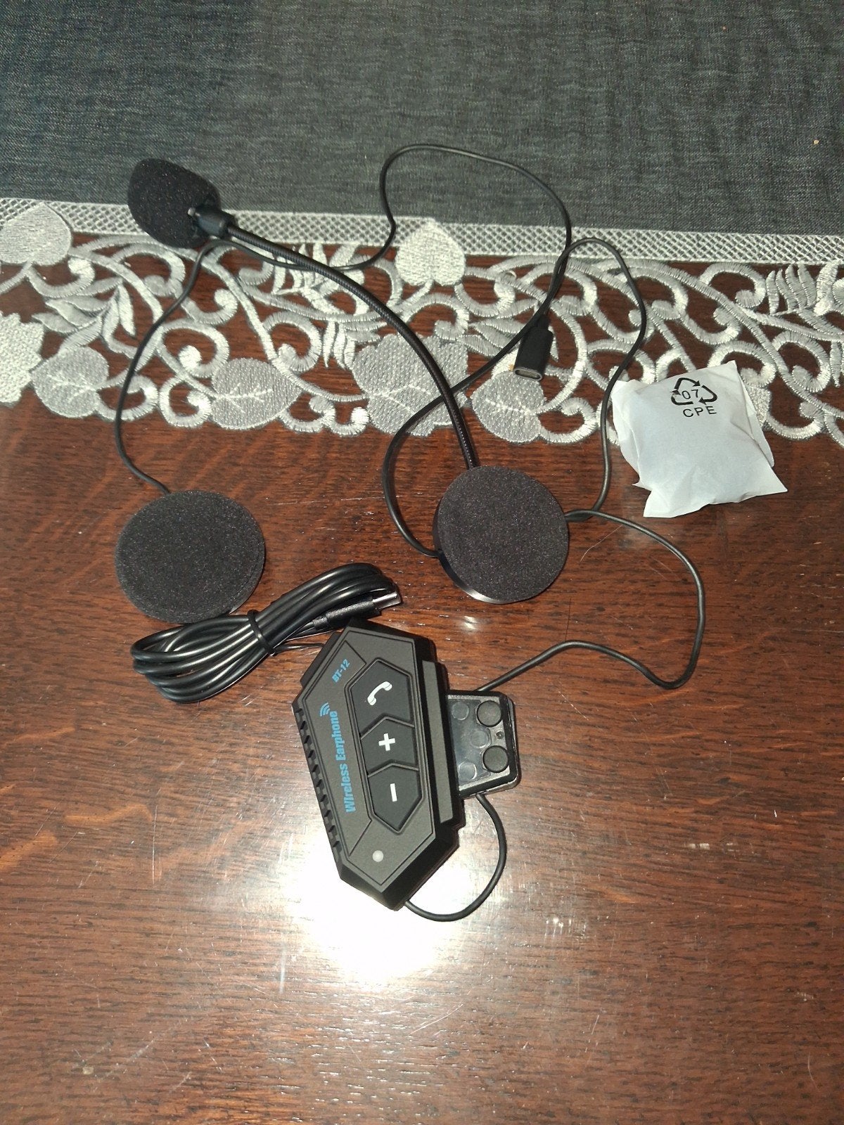 Motorhelm Bluetooth Headset Intercom BT-12, Motoren, Ophalen of Verzenden, Nieuw