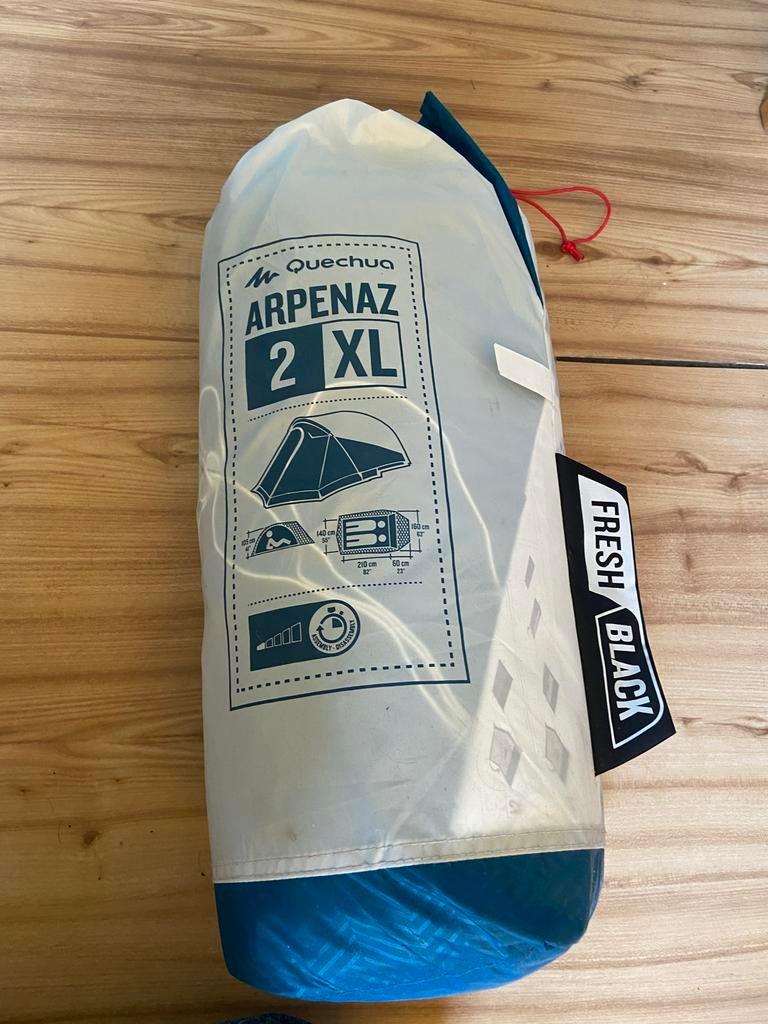 Pop-up tent XL - 2 personen - 2 seconds - Fresh & Black, Caravans en Kamperen, Ophalen, Zo goed als nieuw, Tot en met 2