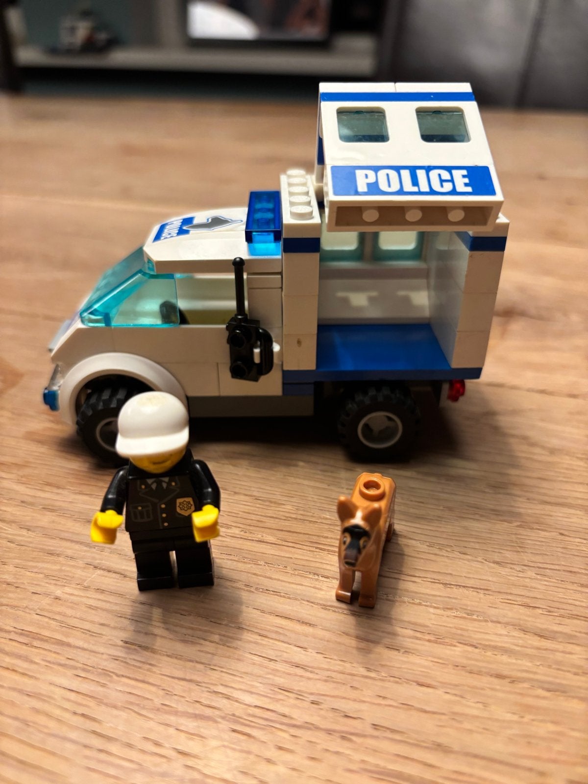 Lego City Politiebus met minifiguur en hond (set 7285), Lego, Ophalen of Verzenden, Inclusief instructies, Complete set