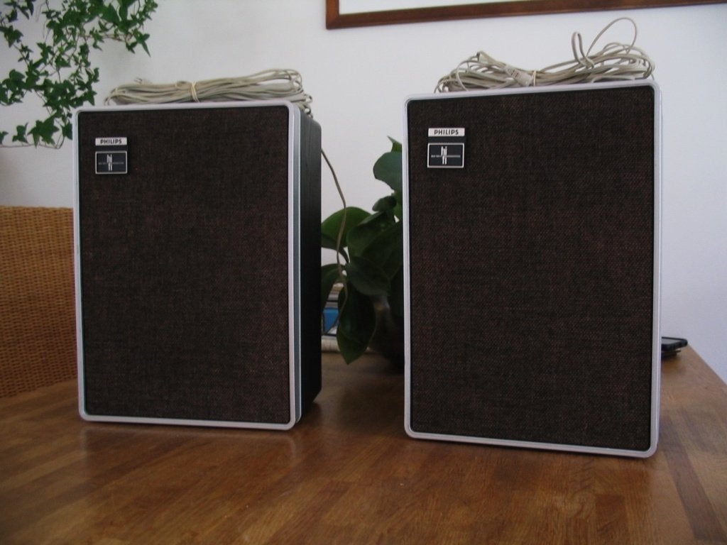 70's Philips 2-weg boxen type 22RH443 vintage, Stereo speakers, Philips, Gebruikt, Ophalen of Verzenden