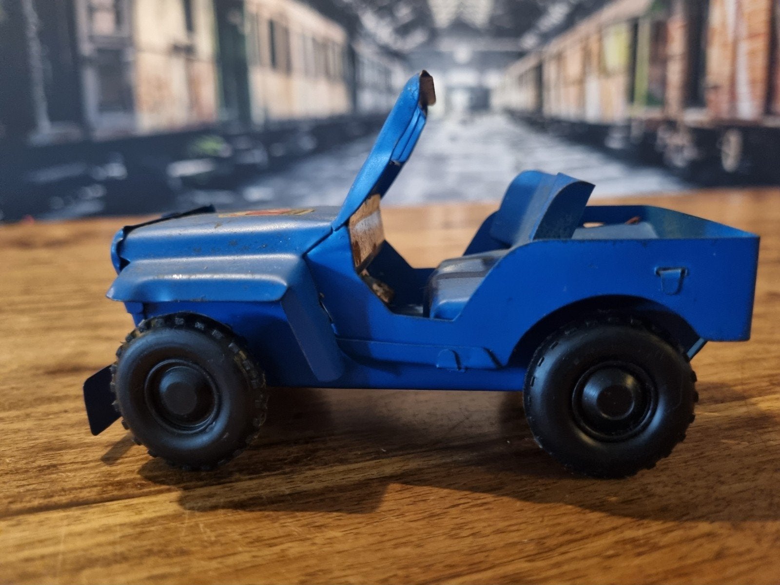 Vintage Blikken Willy Jeep, Antiek en Kunst, Ophalen of Verzenden