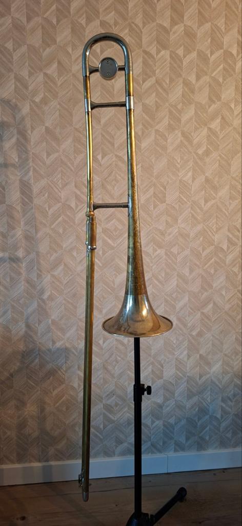 Olds Studio Trombone - Vintage Koperblaasinstrument, Ophalen of Verzenden, Gebruikt, Tenor