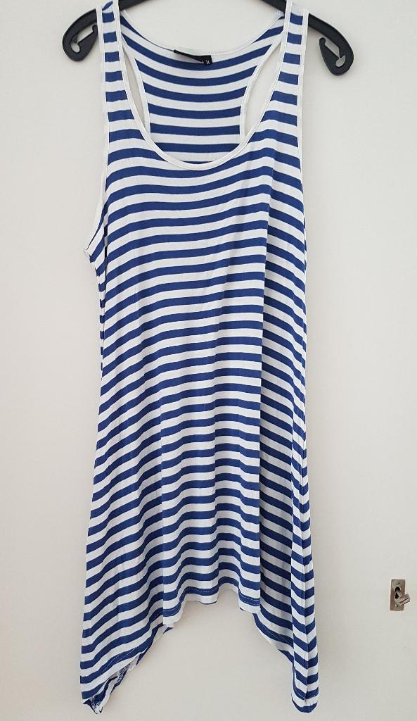 Blauw/wit gestreepte jurk 2-Bizzy maat XL *a, Kleding | Dames, 2-Bizzy, Blauw, Maat 46/48 (XL) of groter, Ophalen of Verzenden