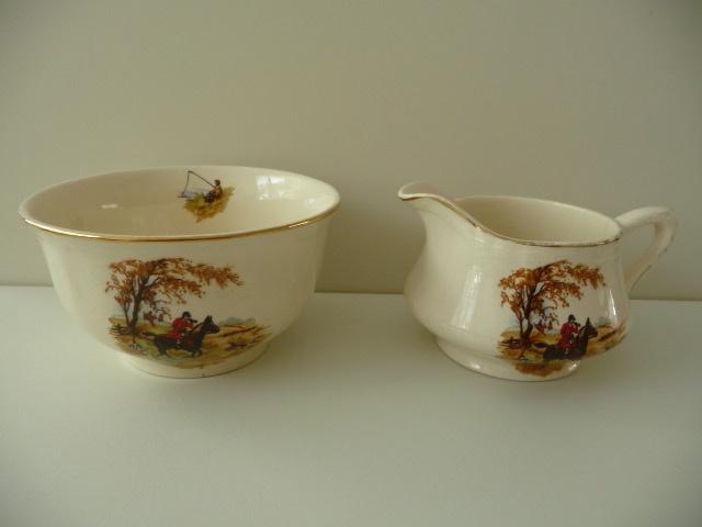 MELKKANNETJE en KOM - ALFRED MEAKIN - ENGLAND, Ophalen of Verzenden