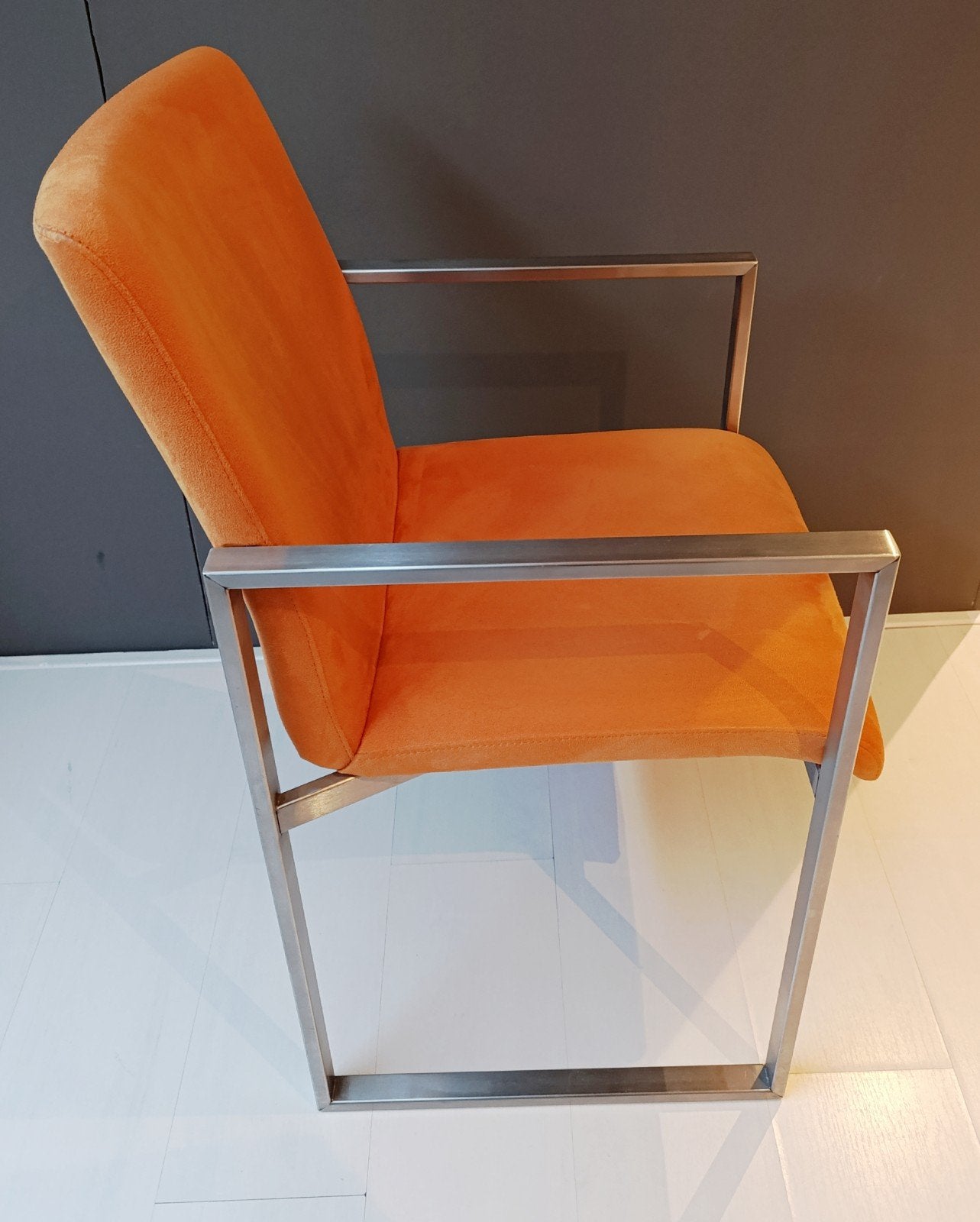 Vier mooie strakke eetkamerstoelen., Ophalen, Overige kleuren, Stof