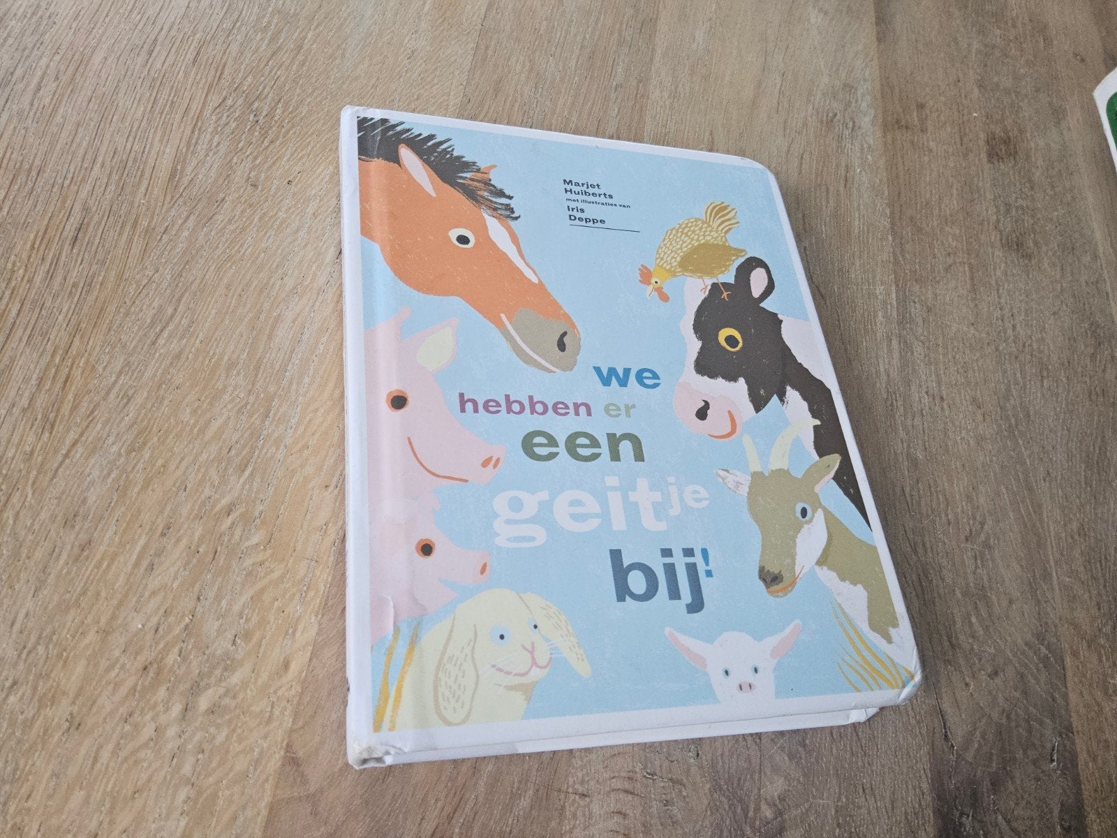 We hebben er een geitje bij! dik karton boek Marjet Huiberts, Ophalen of Verzenden, Zo goed als nieuw, Marijke ten Cate, 1 tot 2 jaar