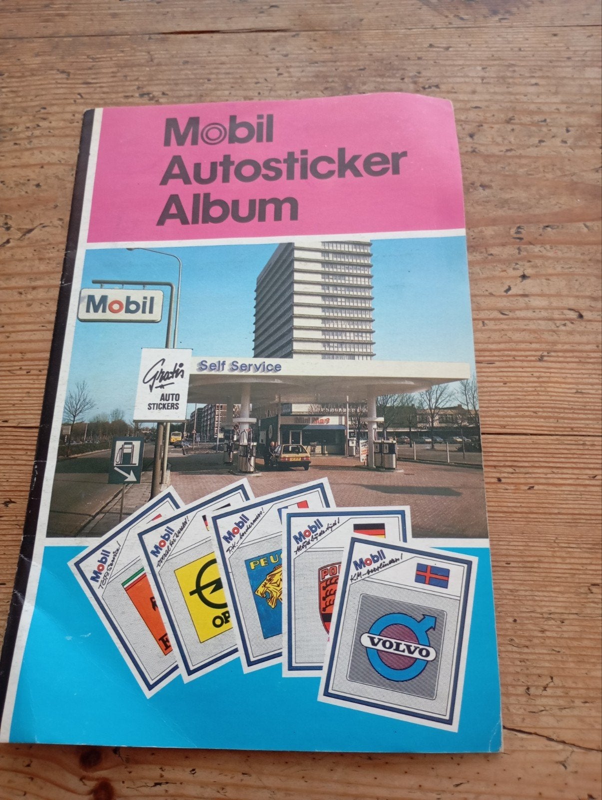 Vintage Mobil Autosticker Album compleet Automerken, Verzamelen, Ophalen of Verzenden, Overige typen