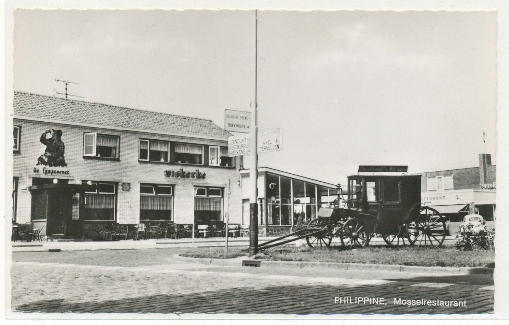 Philippine - Mosselrestaurant De Fijnproever 1969, Ophalen of Verzenden, 1960 tot 1980, Ongelopen, Zeeland