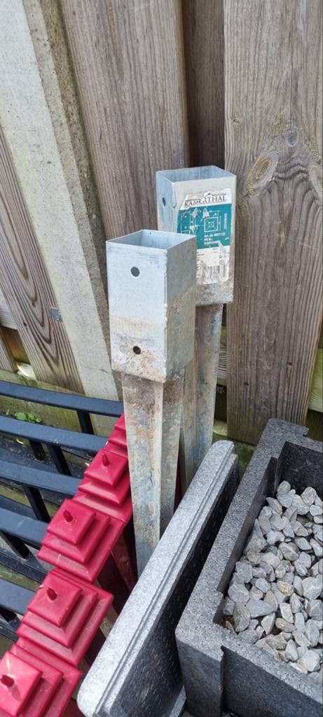2 grond ankers, Tuin en Terras, Palen, Balken en Planken, Ophalen of Verzenden, 250 cm of meer, Planken