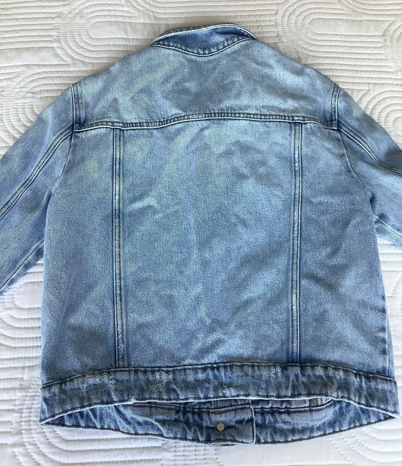 Spijkerjas meisjes, Kinderen en Baby's, Kinderkleding | Maat 152, Ophalen, Zo goed als nieuw, Meisje, Jas