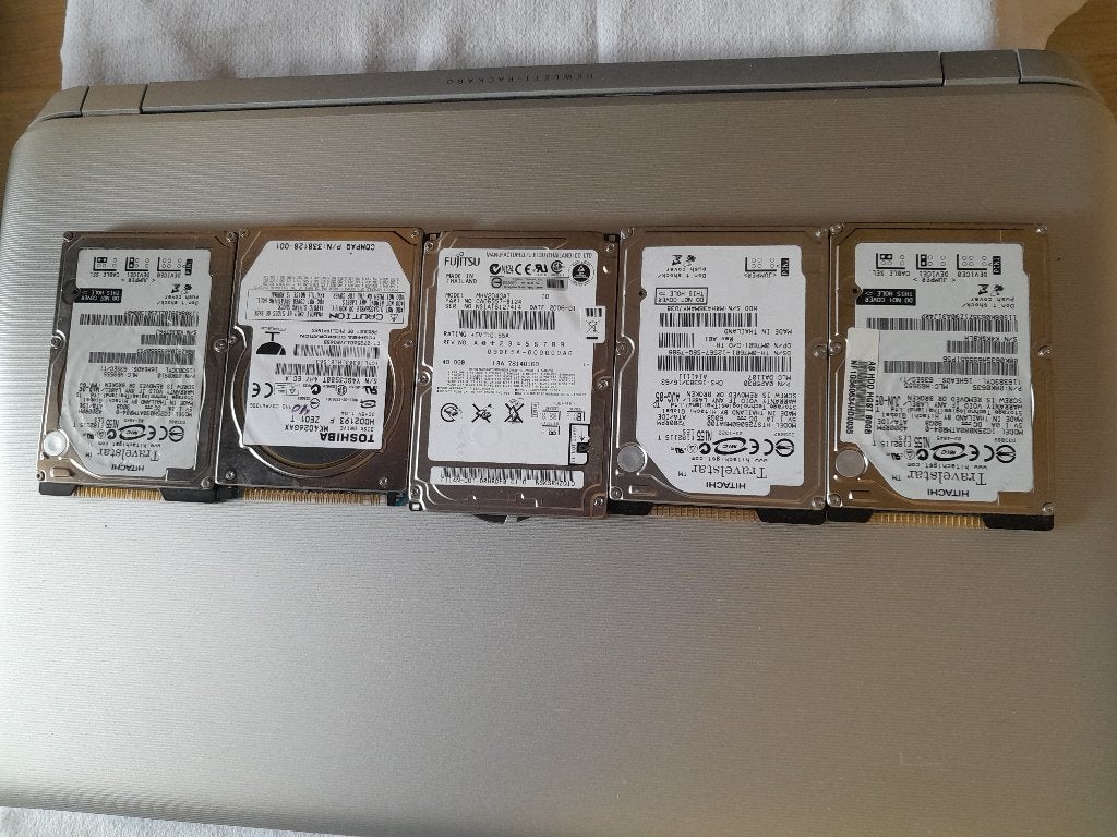Opruiming diverse merken IDE  Harddisks 2½ inch (getest), Zie omschrijving, Intern, Gebruikt, HDD