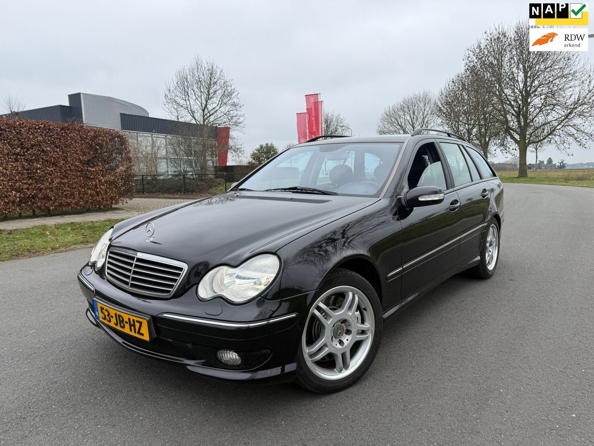 Mercedes-Benz C-klasse Combi AMG 32 AUTOMAAT/LEER/NAVI/CRUIS, Automaat, Achterwielaandrijving, Gebruikt, Zwart