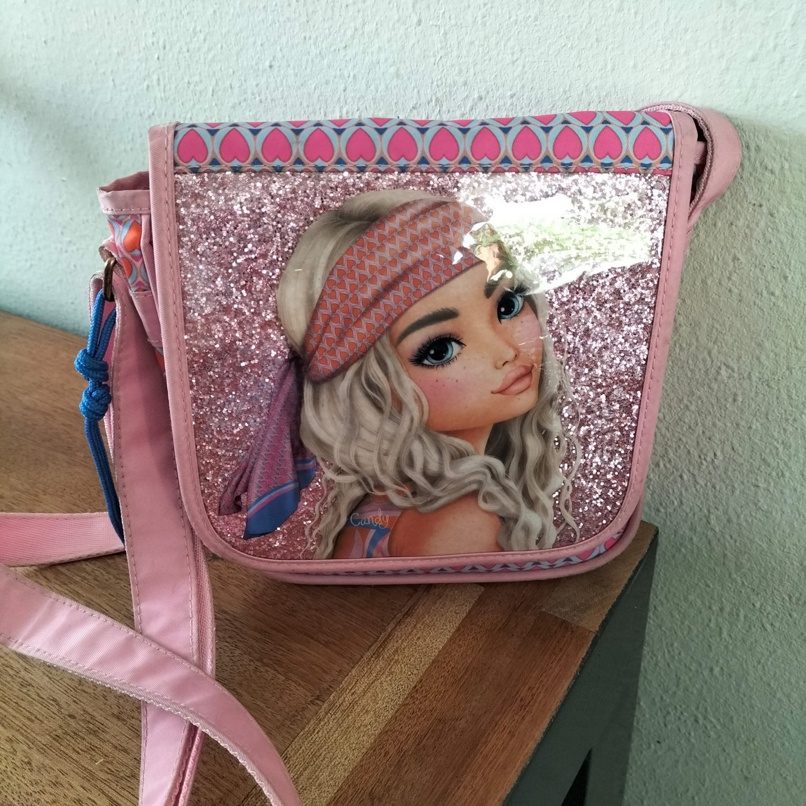 DEPESCHE TOPModel - Roze Schoudertas met Glitter, Ophalen of Verzenden, Gebruikt