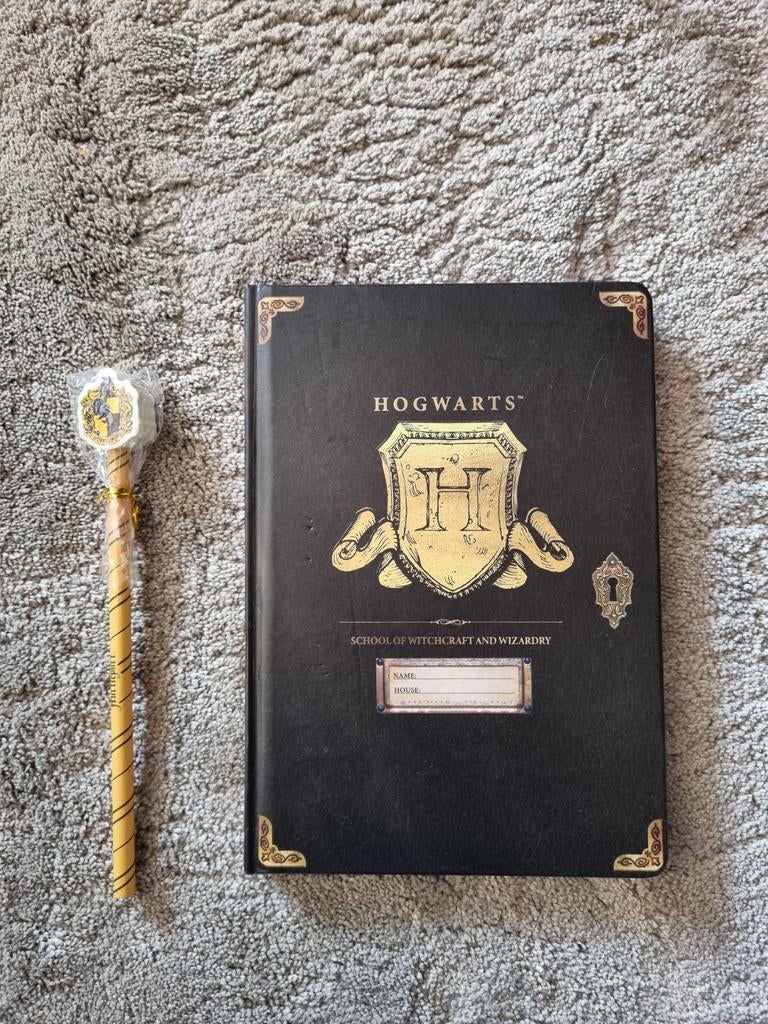 Hogwarts Notitieboek & Toverstaf Potlood - Harry Potter, Ophalen of Verzenden, Zo goed als nieuw, Boek of Poster
