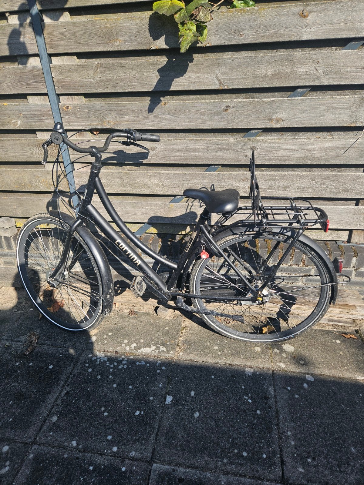 Cortina U1 Damesfiets - Zwart, Fietsen en Brommers, Terugtraprem, Gebruikt, 50 tot 53 cm, Ophalen