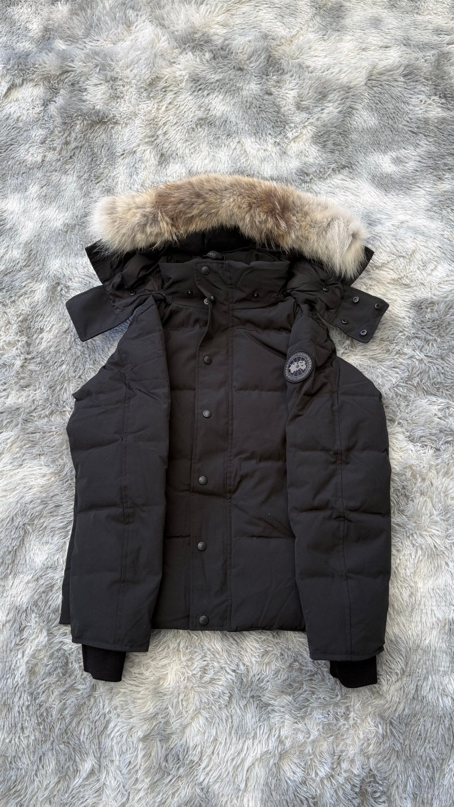 Canada Goose Whyndham Parka Jas ( Size L ), Ophalen of Verzenden, Zo goed als nieuw, Zwart