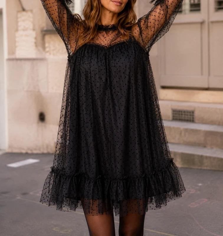 Jurk Choklate Paris Organza Tulle Dress Maat S Eyecatcher!, Kleding | Dames, Jurken, Choklate Paris, Zwart, Ophalen of Verzenden