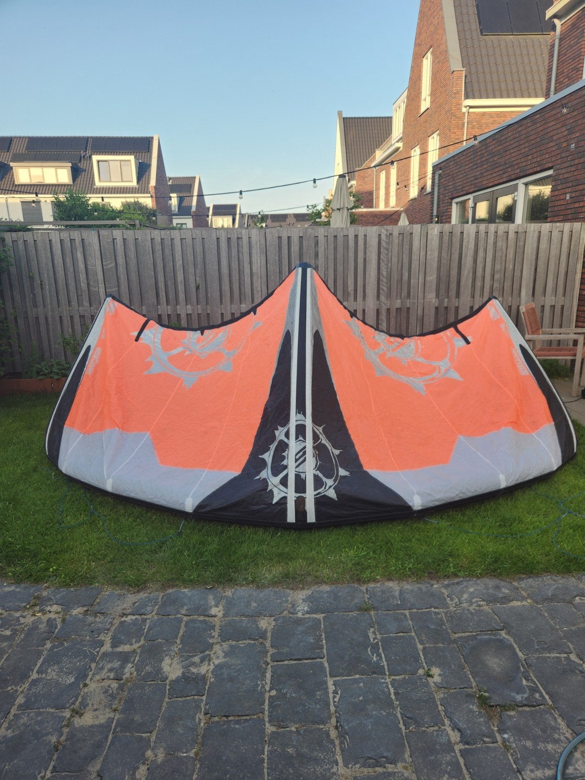 Slingshot Rally 12 mtr met bar., Gebruikt, Geen board, Ophalen of Verzenden, Kite