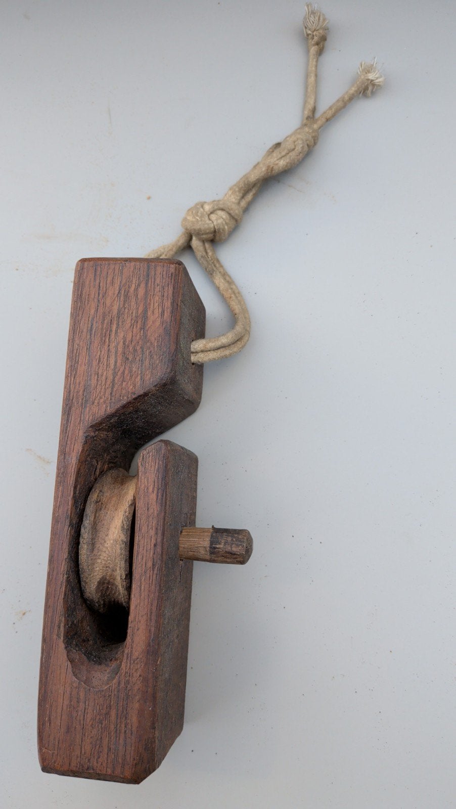 houten katrol met touw, Ophalen of Verzenden