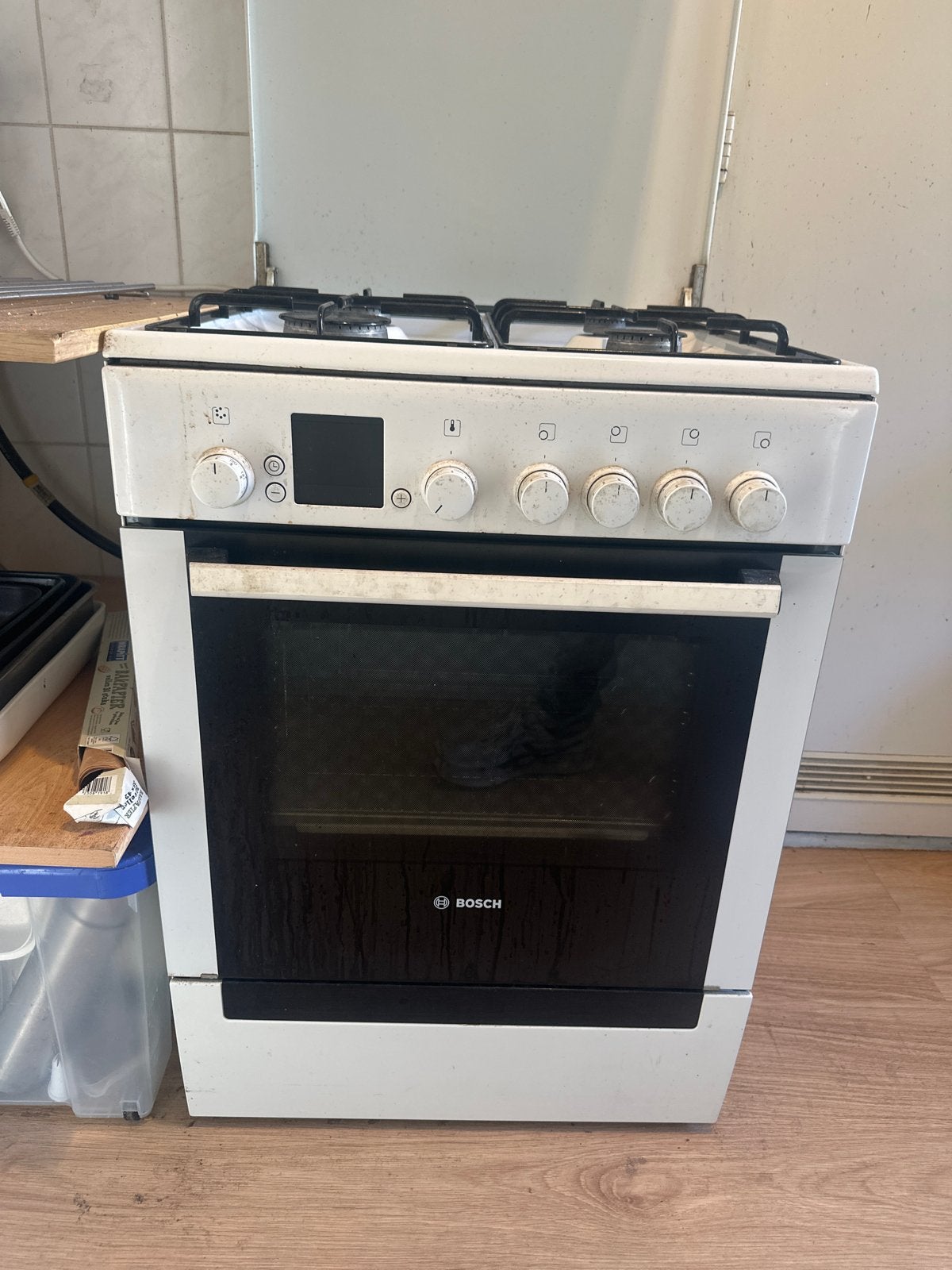 Bosch Vrijstaand Gasfornuis met Oven, Ophalen, Gebruikt, 60 cm of meer, 4 kookzones