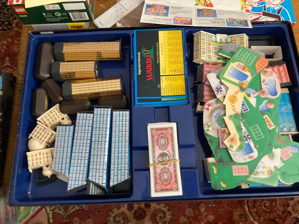 Vintage Hotel Bordspel, Drie of vier spelers, Ophalen of Verzenden, Gebruikt