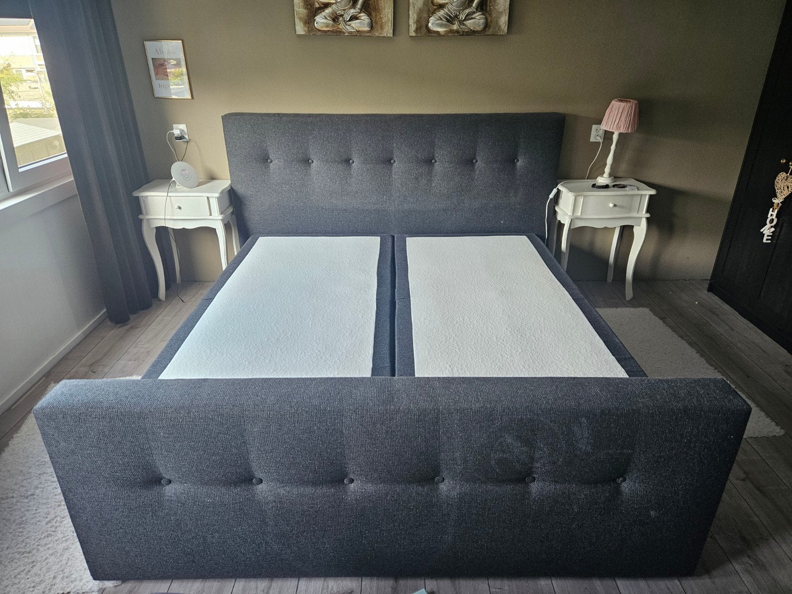 Elektrisch verstelbaar bed 180x200 met hoofd- en voetbord, Huis en Inrichting, Slaapkamer | Bedden, Ophalen, Tweepersoons, 180 cm