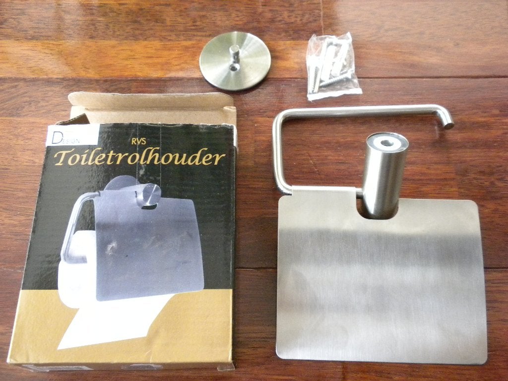 WC / Toiletrolhouder RVS, Ophalen of Verzenden, Nieuw, Overige kleuren, Overige typen