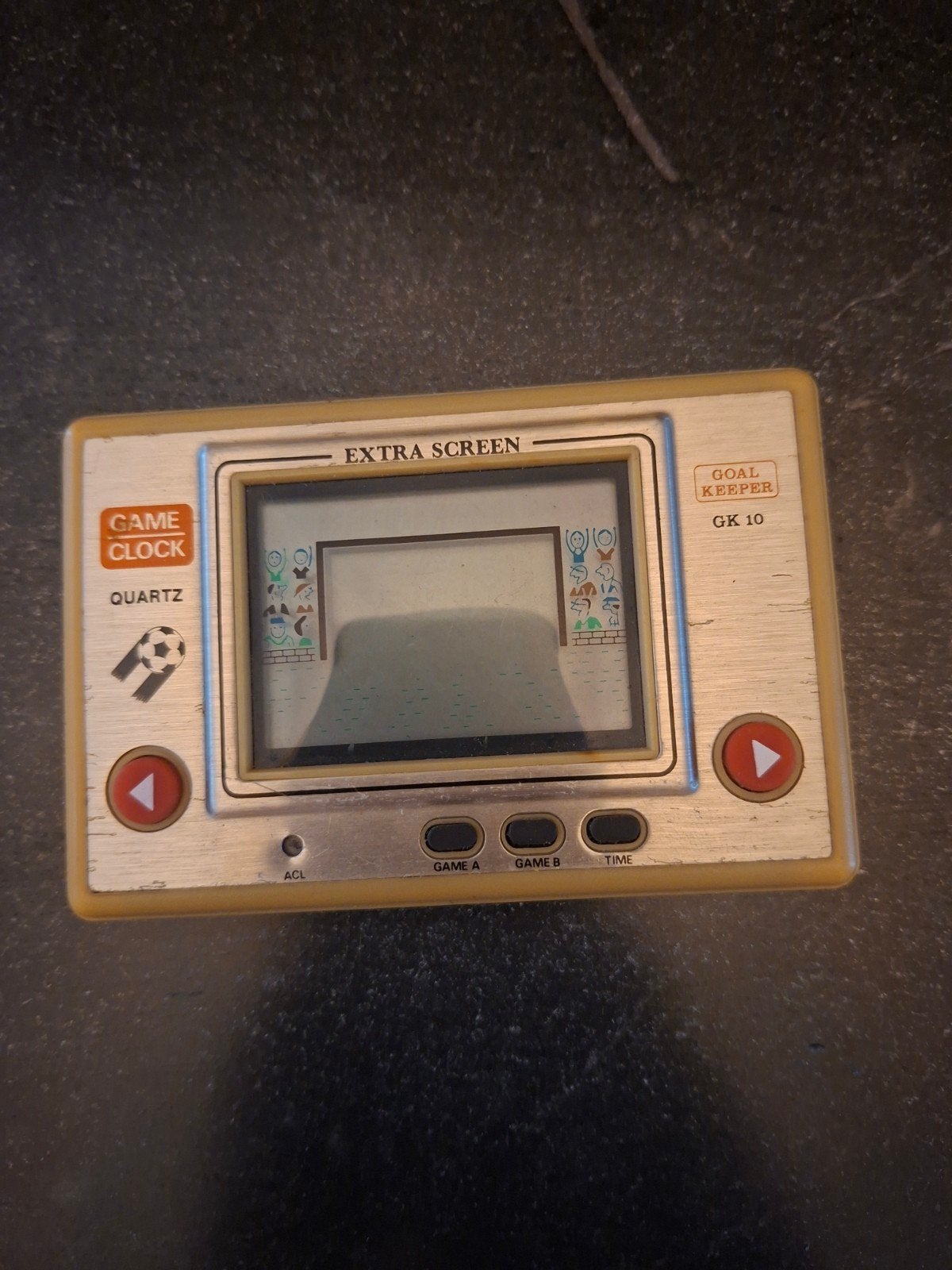 Vintage Game Clock Quartz GK 10 Goal Keeper handheld game, Ophalen of Verzenden, Overige merken, Gebruikt