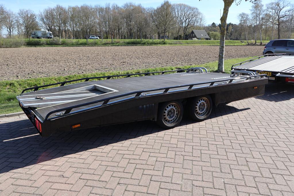 Iveco 40C18 AUTOMAAT, oprijwagen Tijhof incl tijhof aanhange, Stof, 179 pk, Zwart, Origineel Nederlands
