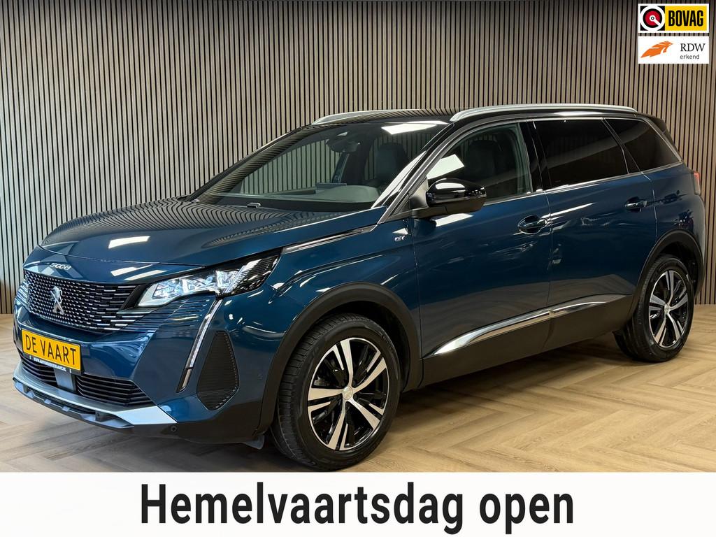 Peugeot 5008 1.2 PureTech GT 7 PERS. NAVIGATIE CAMERA APPLE, Auto's, Voorwielaandrijving, Gebruikt, Met garantie (alle), Blauw