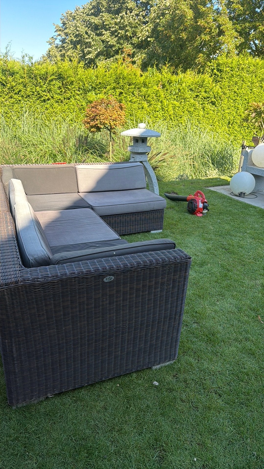 Wicker Lounge set, Ophalen, Gebruikt