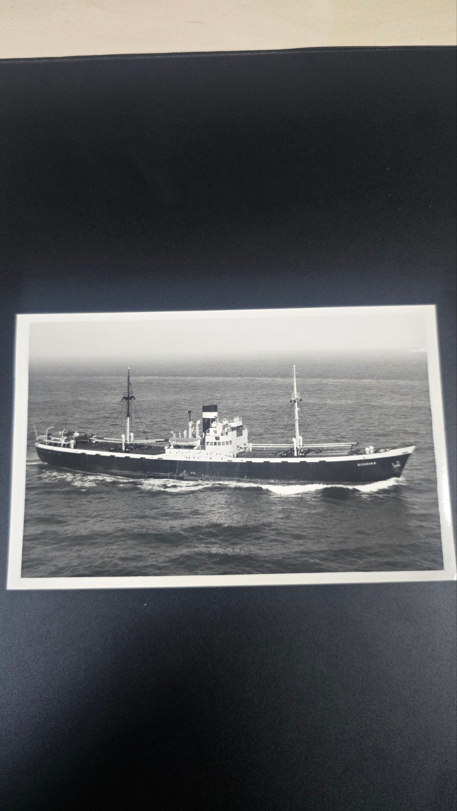 Zwart-wit foto van vrachtschip 'Goolistan', Ophalen of Verzenden