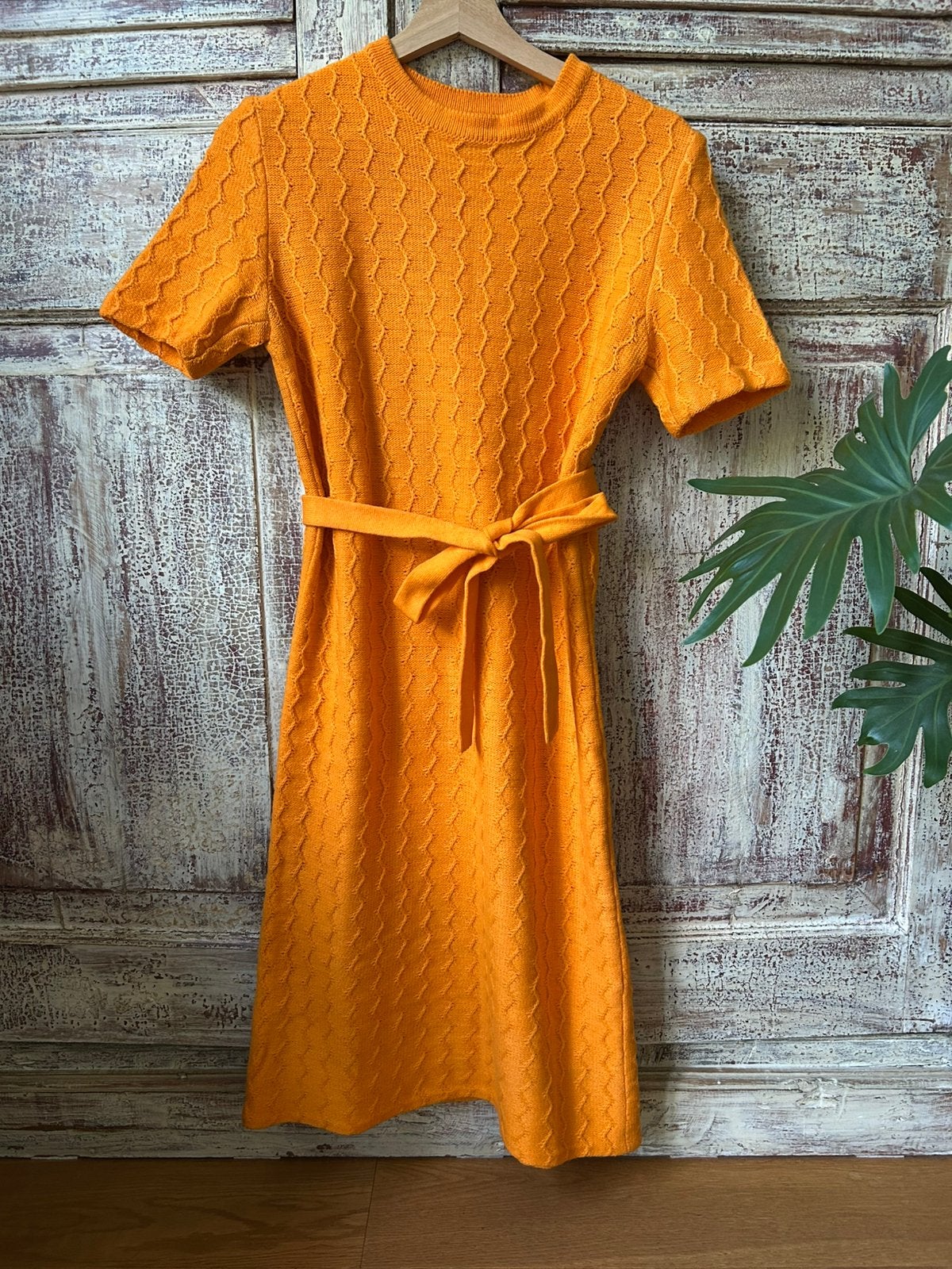 Arthur Jager vintage oranje gebreide jurk maat S, Ophalen of Verzenden, Zo goed als nieuw, Maat 36 (S), Oranje