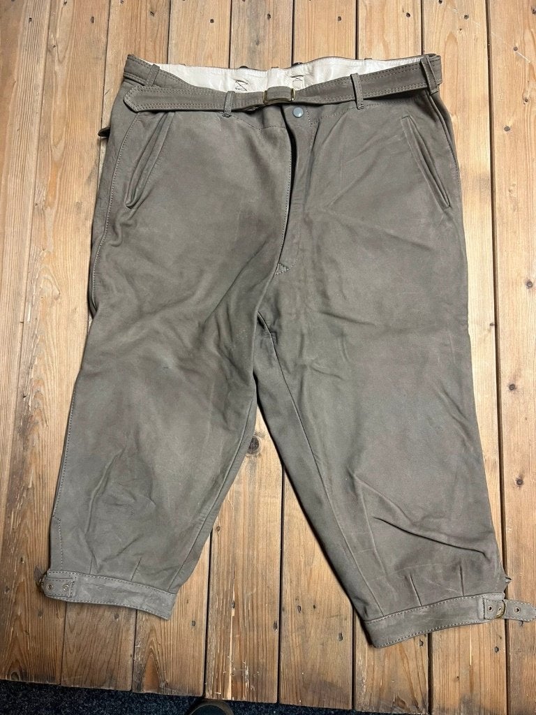 Beige lederen lederhose maat XL, Beige, Ophalen of Verzenden, Nübler, Mon Plaisir 19, Etten-Leur, Netherlands