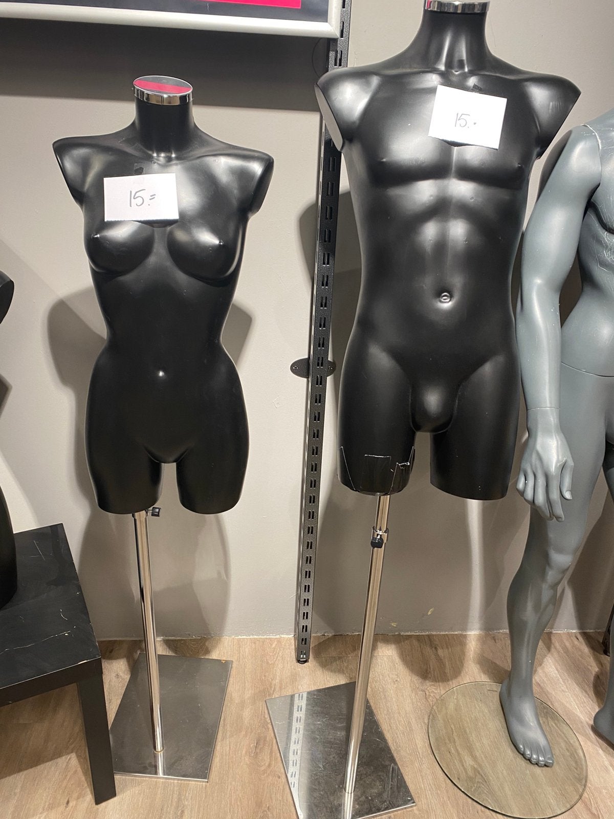 Dames en Heren torso op voet, Ophalen, Zo goed als nieuw