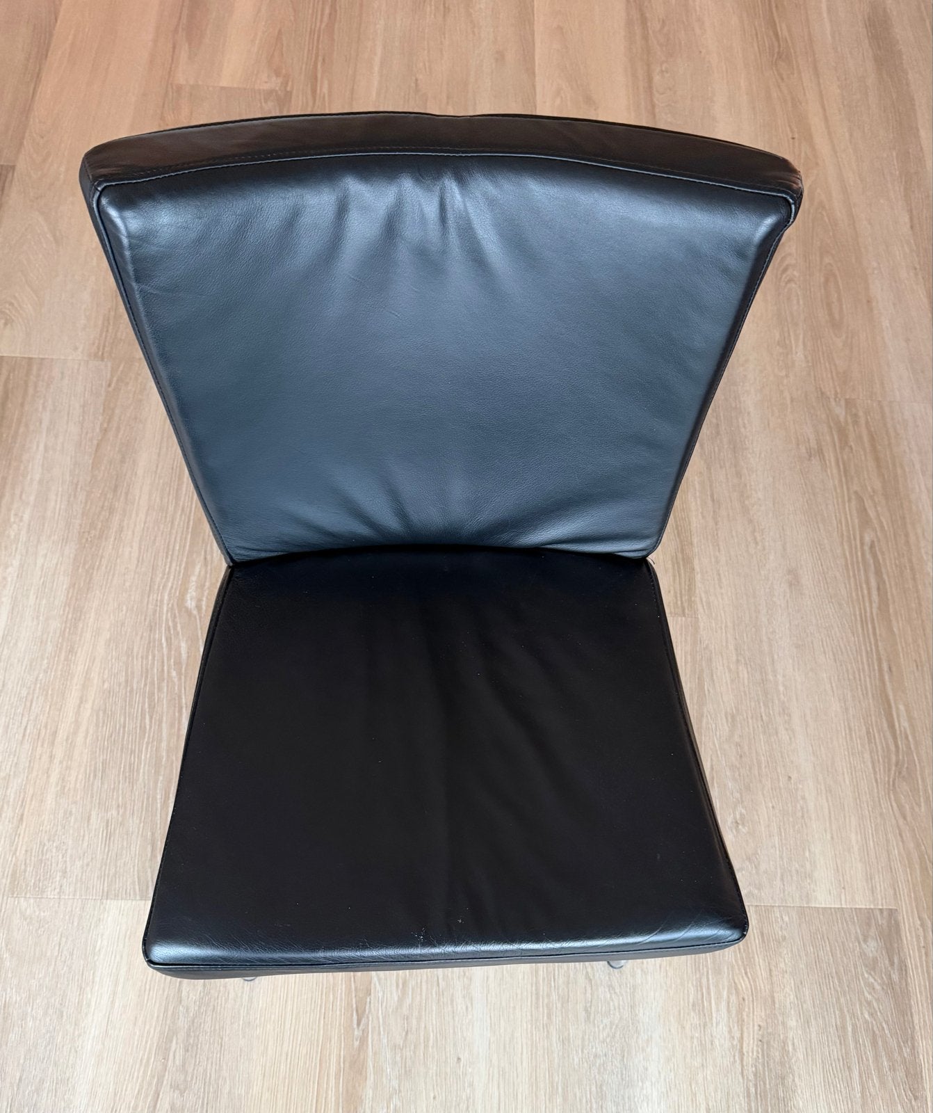 4 eetkamerstoelen Harvink, leren bekleding vanaf €50 p stk, Huis en Inrichting, Ophalen, Gebruikt, Zwart, Leer