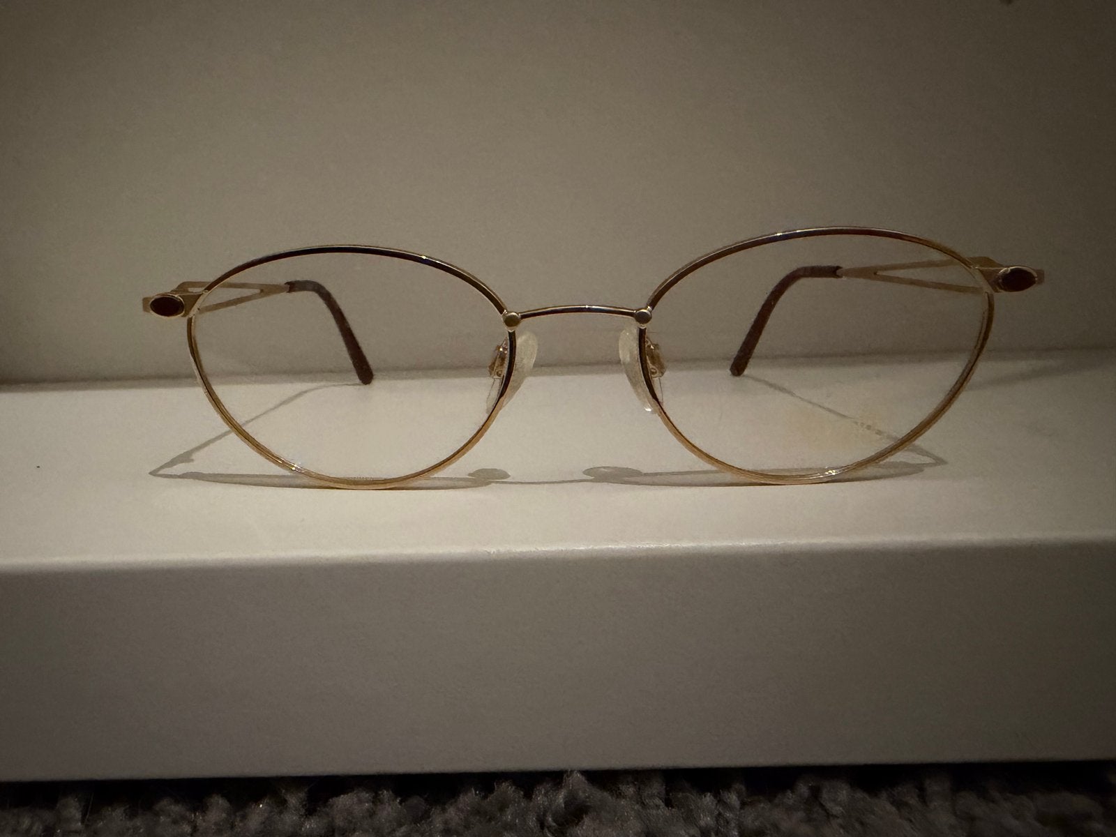 Silhouette brilmontuur - Goudkleurig, Made in Austria, Verzenden, Zo goed als nieuw, Bril, Overige merken