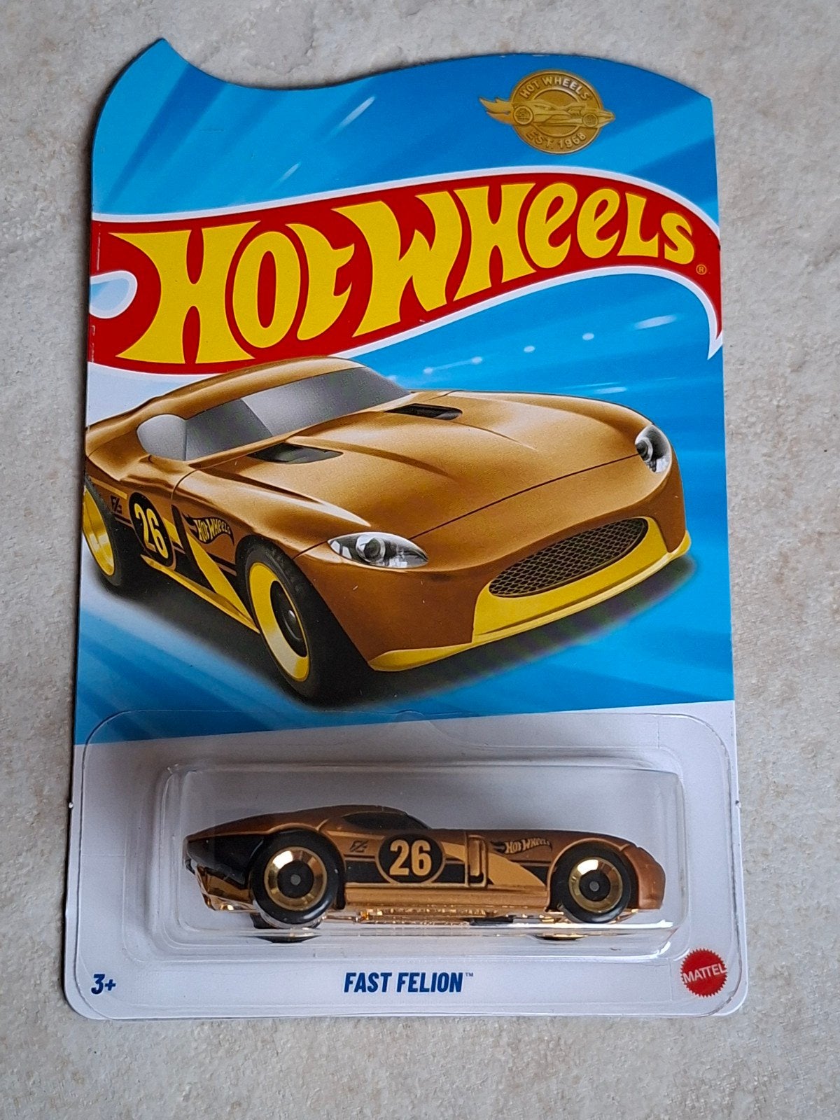 Hot Wheels Fast Felion Special Edition, Gouden onderkant, Ophalen of Verzenden, Nieuw, Auto