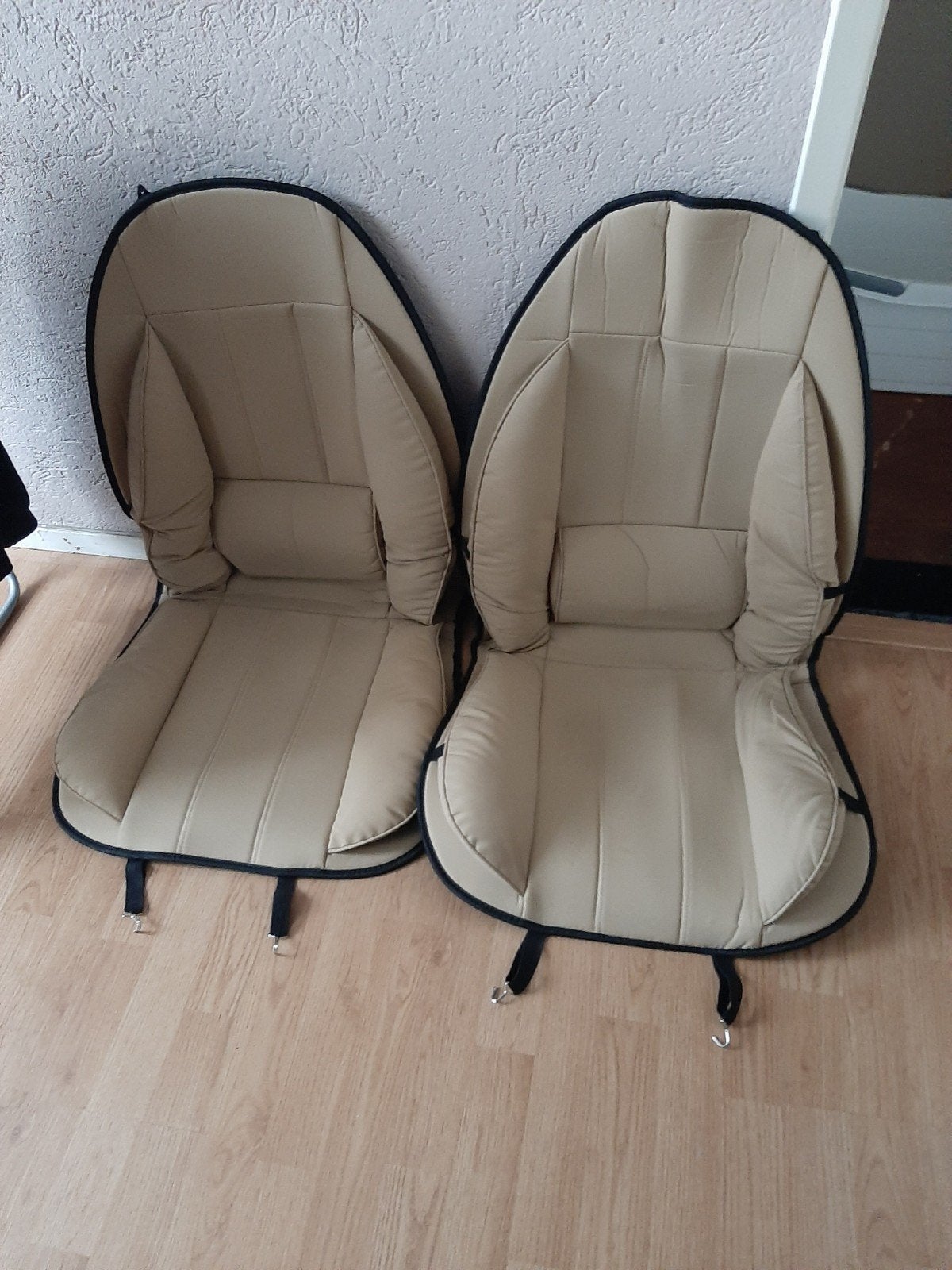 Universele auto stoelhoezen - Beige - Nieuw, Ophalen of Verzenden