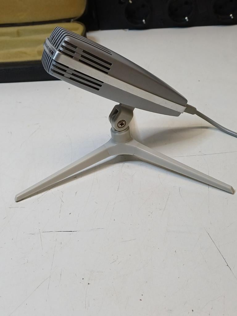 Sennheiser MD411HLM dynamische microfoon uit jaren '50/'60, Muziek en Instrumenten, Microfoons, Ophalen of Verzenden