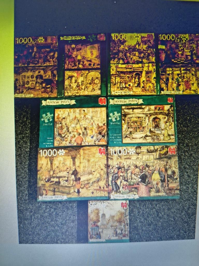 13 puzzels van Anton Pieck, Hobby en Vrije tijd, Ophalen of Verzenden, 500 t/m 1500 stukjes, Zo goed als nieuw, Legpuzzel