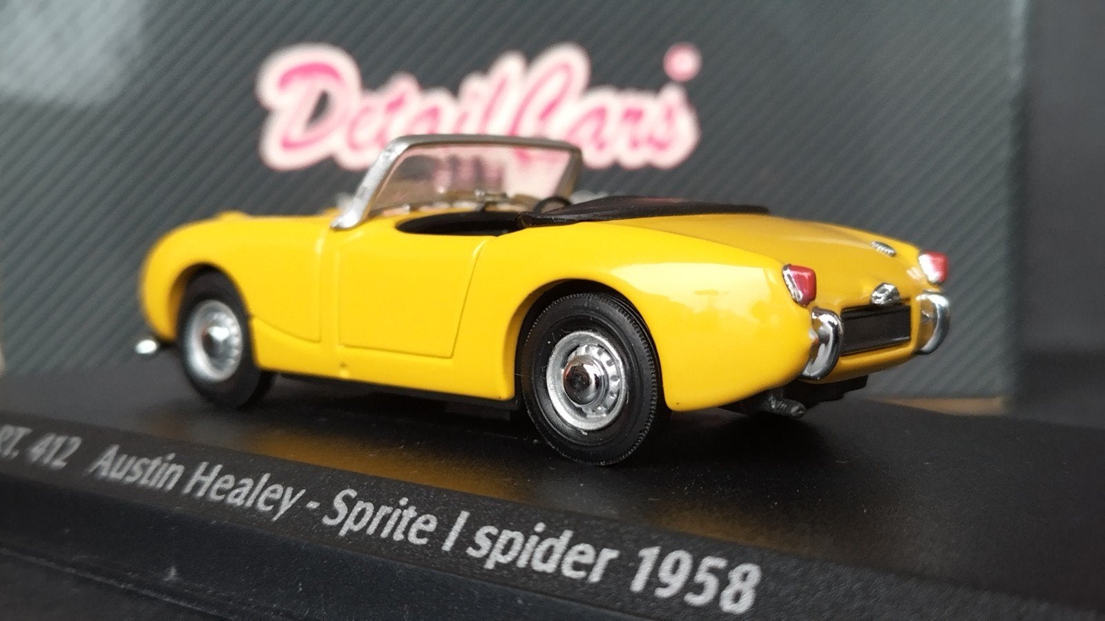 Austin Healey Sprite mk1 Yellow 1:43 Detailcars Pol, Overige merken, Auto, Verzenden, .