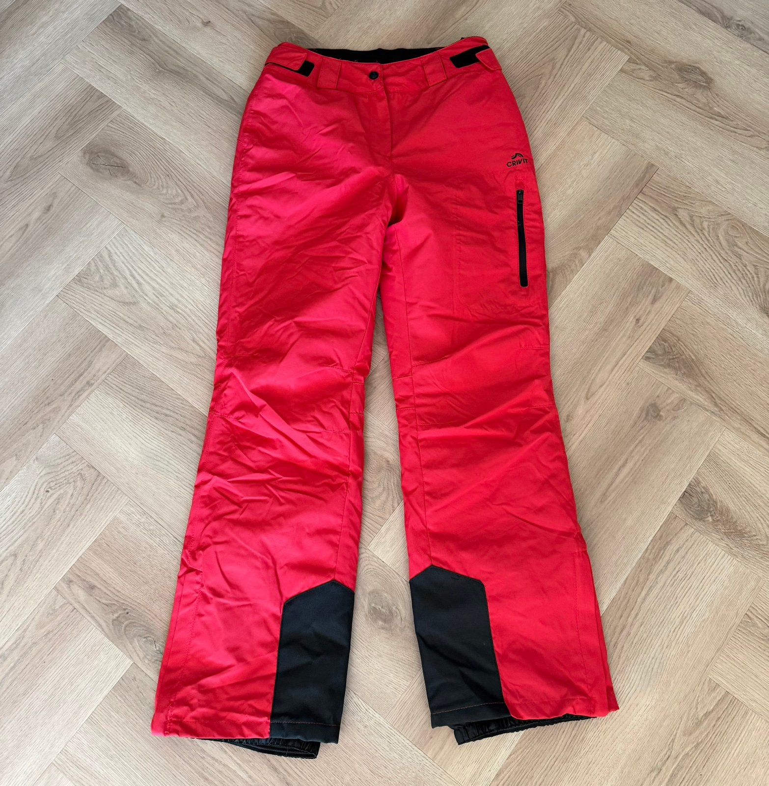 Rode ski broek maat 38 €25, Ophalen, Zo goed als nieuw, Maat 38/40 (M), Broek