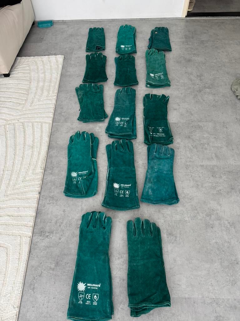 Las handschoenen, Ophalen of Verzenden, Zo goed als nieuw, Elektroden