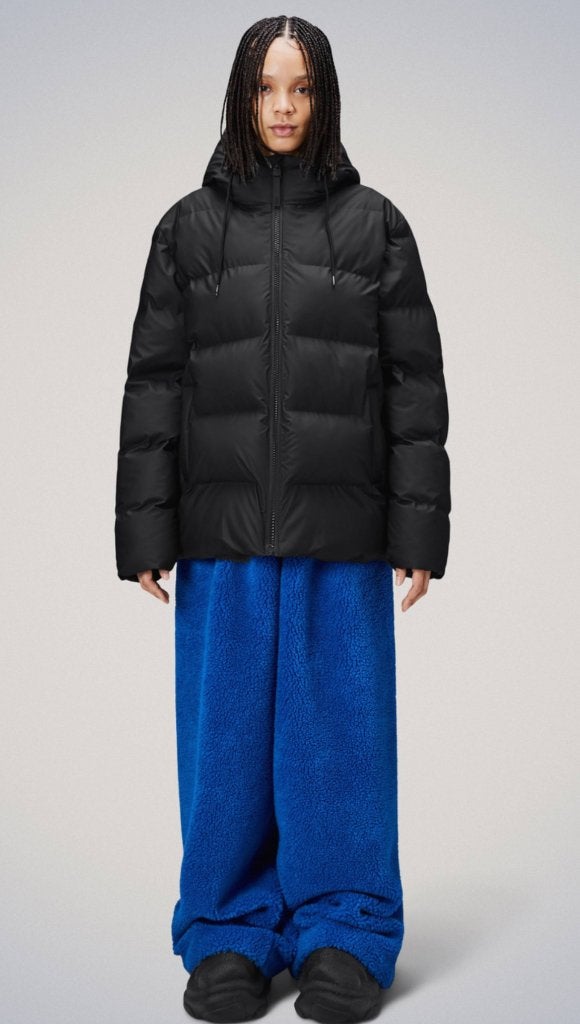 Nieuw met kaartjes RAINS BOXY PUFEER JACKET maat S, Zwart, Nieuw, Ophalen of Verzenden, RAINS
