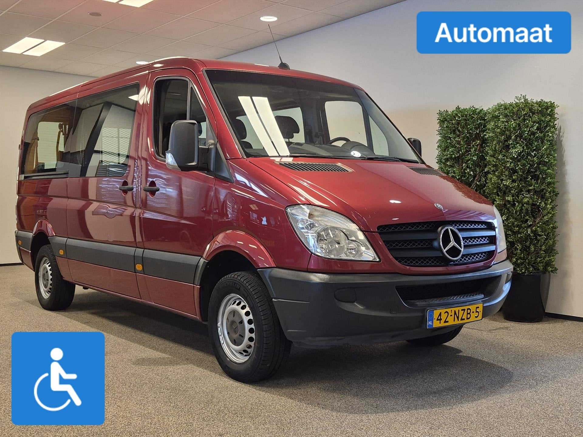 Mercedes Sprinter L2H1 Rolstoelbus Groepsvervoer Automaat (a, Stof, Gebruikt, Overige modellen, 2000 kg