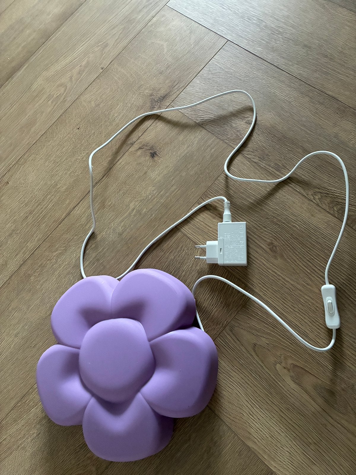 Wandlamp roze bloem, Met schakelaar, IKEA, Paars, Ophalen of Verzenden