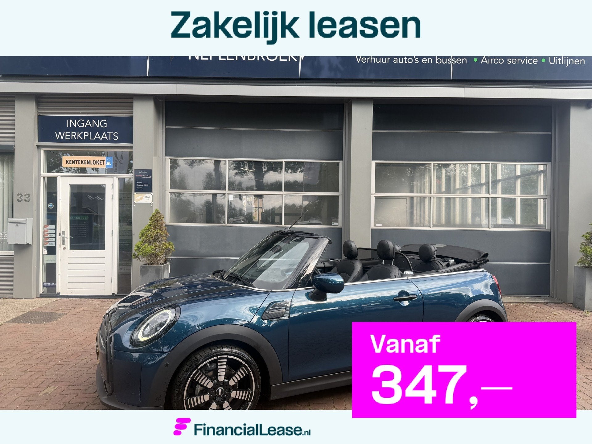 MINI Cooper Cabrio Mini 1.5 Sidewalk Edition | LED | Leder |, 136 pk, Gebruikt, Cabriolet, 4 stoelen