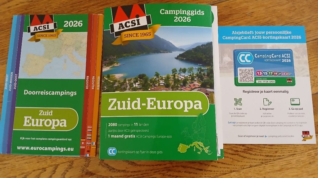 ACSI Campinggids Zuid-Europa 2026 met Card en app - is nieuw, Overige merken, Europa, Nieuw, Ophalen of Verzenden