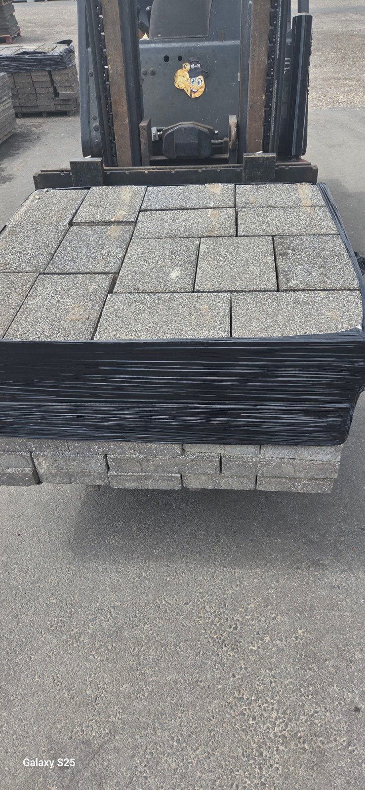 53 m2 20x30x6 cm wit/grijs gen., Ophalen, Beton, Klinkers